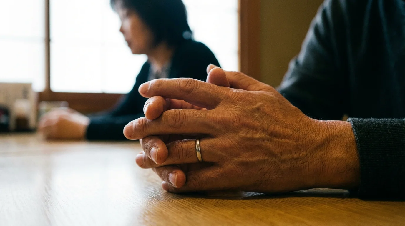 カーネーションの隣に立つ夫——母の日に届けるもう一つの感謝